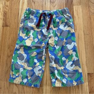 Mini Boden Blue and Green Camouflage Shorts